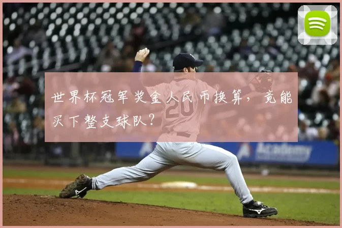 世界杯冠军奖金人民币换算，竟能买下整支球队？