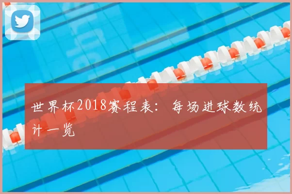 世界杯2018赛程表:每场进球数统计一览